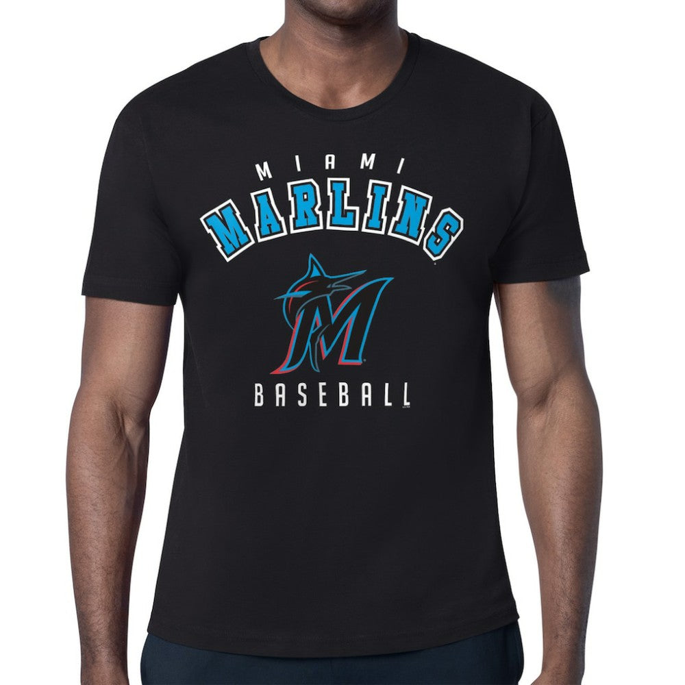 Miami Marlins Starter Team Logo T-Shirt - Black T-shirts