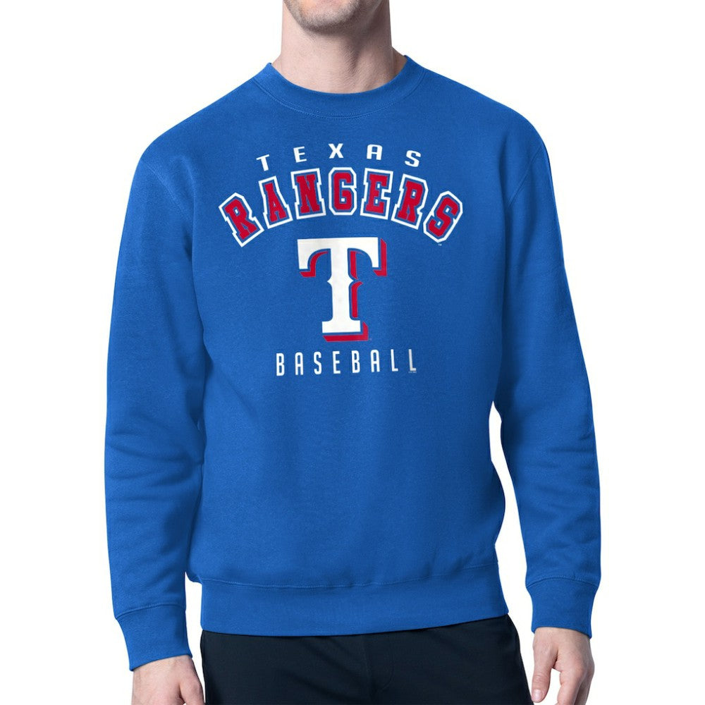 Texas Rangers Starter Team Logo Fleece Pullover Sweatshirt - Royal Pullover