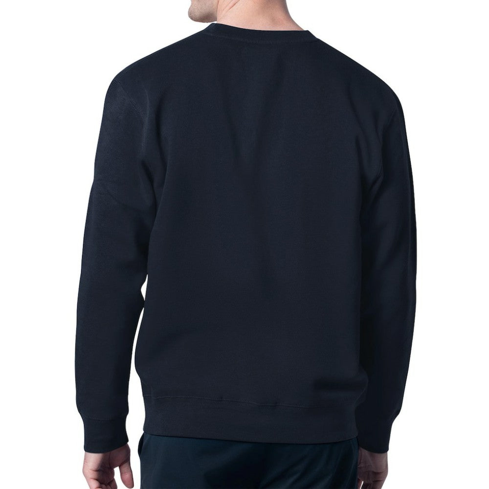 Detroit Tigers Starter Team Logo Fleece Pullover Sweatshirt - Navy Pullover