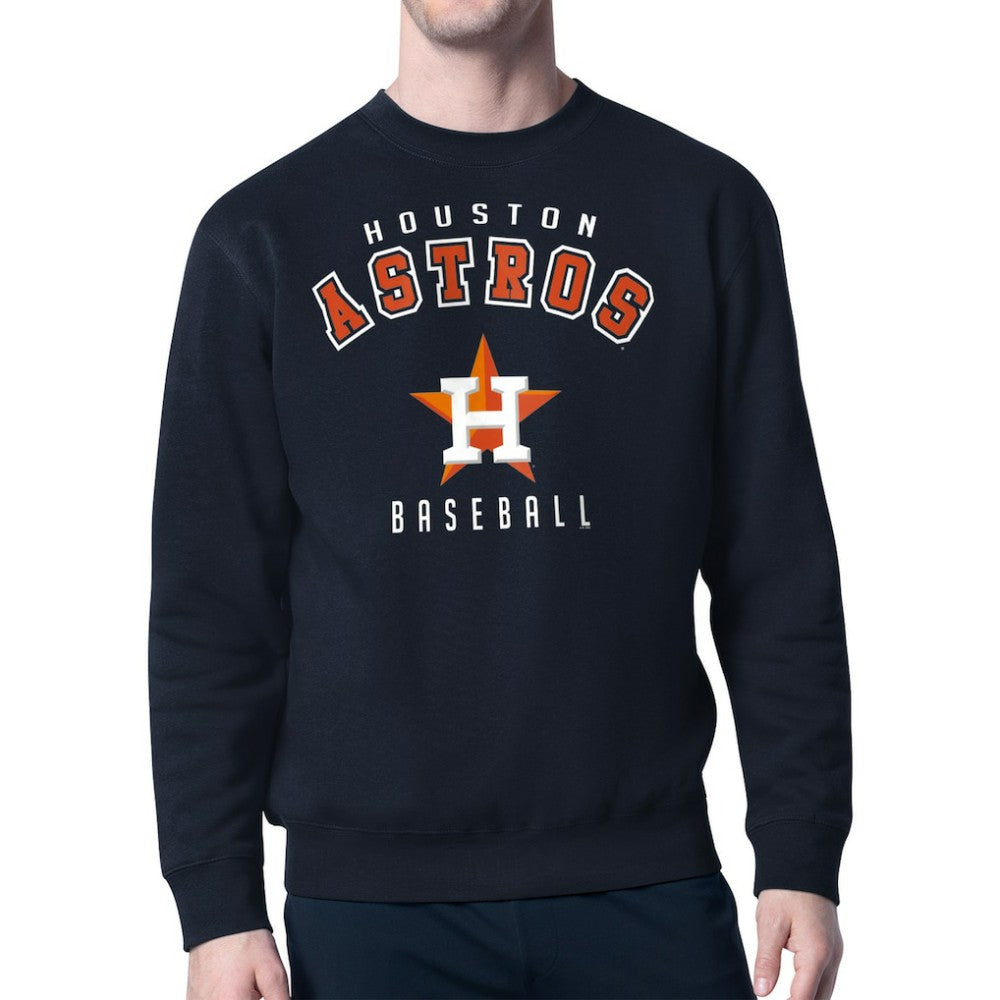 Houston Astros Starter Team Logo Fleece Pullover Sweatshirt - Navy Pullover