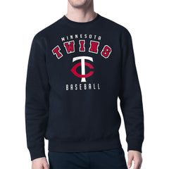 Minnesota Twins Starter Team Logo Fleece Pullover Sweatshirt - Navy Pullover