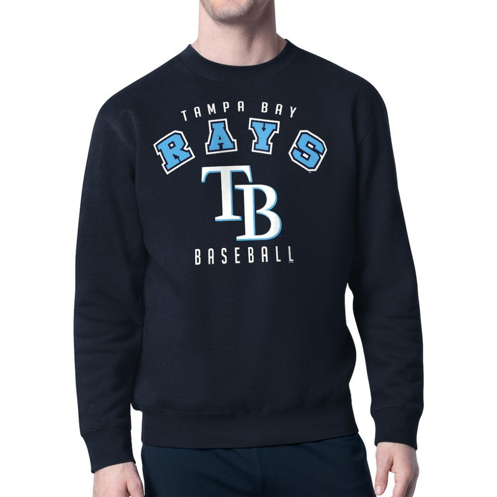Tampa Bay Rays Starter Team Logo Fleece Pullover Sweatshirt - Navy Pullover
