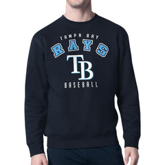Tampa Bay Rays Starter Team Logo Fleece Pullover Sweatshirt - Navy Pullover