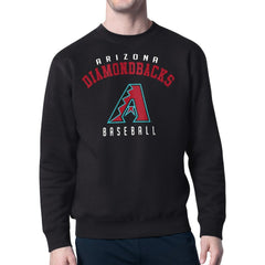 Arizona Diamondbacks Starter Team Logo Fleece Pullover Sweatshirt - Black Pullover