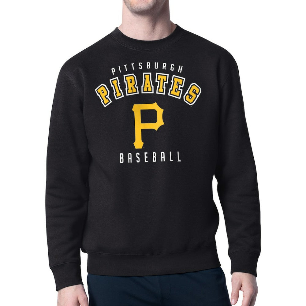 Pittsburgh Pirates Starter Team Logo Fleece Pullover Sweatshirt - Black Pullover