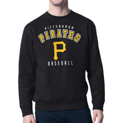 Pittsburgh Pirates Starter Team Logo Fleece Pullover Sweatshirt - Black Pullover