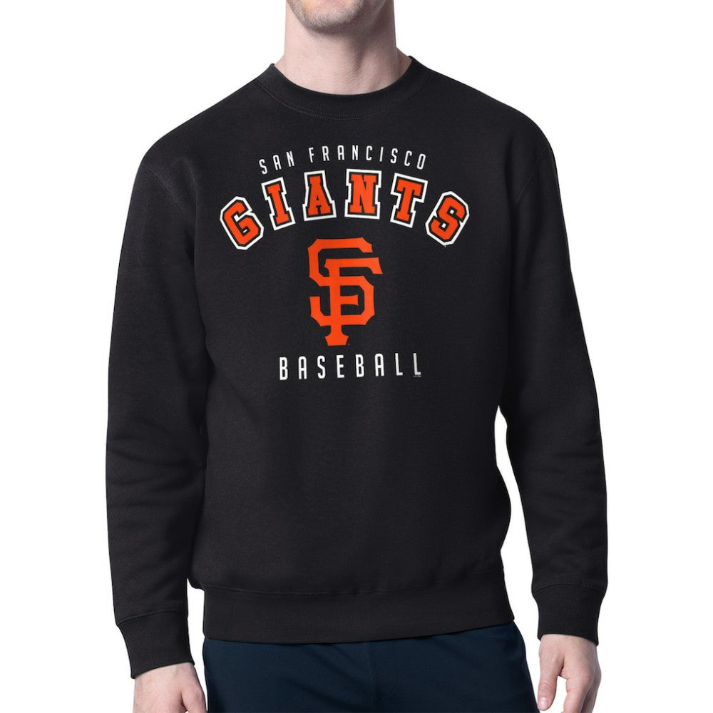San Francisco Giants Starter Team Logo Fleece Pullover Sweatshirt - Black Pullover