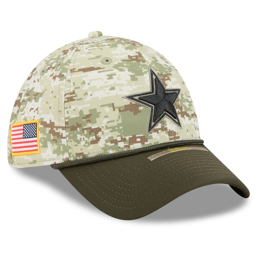 Dallas Cowboys New Era 2025 Salute to Service 39THIRTY Flex Hat Camo