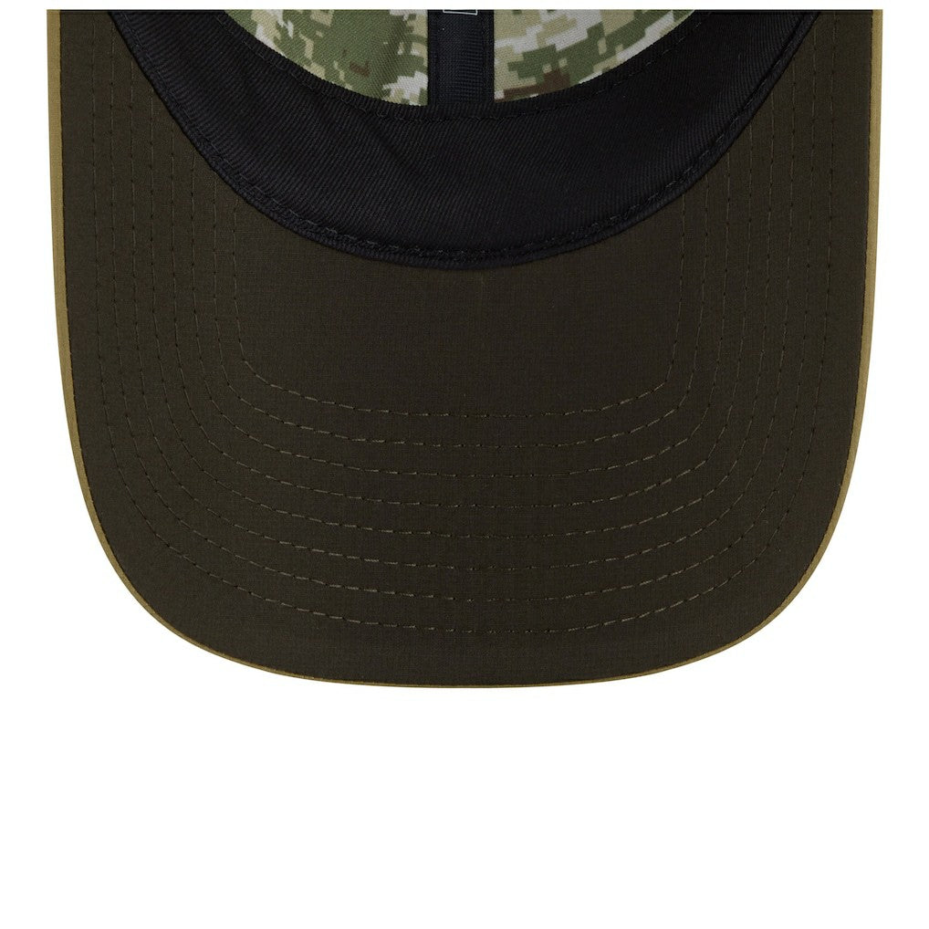 Dallas Cowboys New Era Women's 2025 Salute to Service Pony Tail Adjustable Hat Green