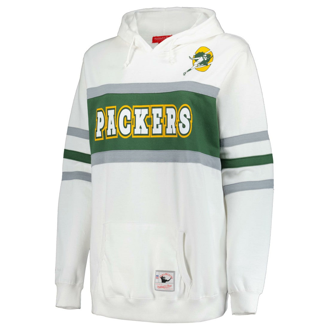 Green Bay Packers Women's Plus Size Head Coach Throwback Pullover Hoodie White