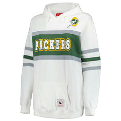 Green Bay Packers Women's Plus Size Head Coach Throwback Pullover Hoodie White