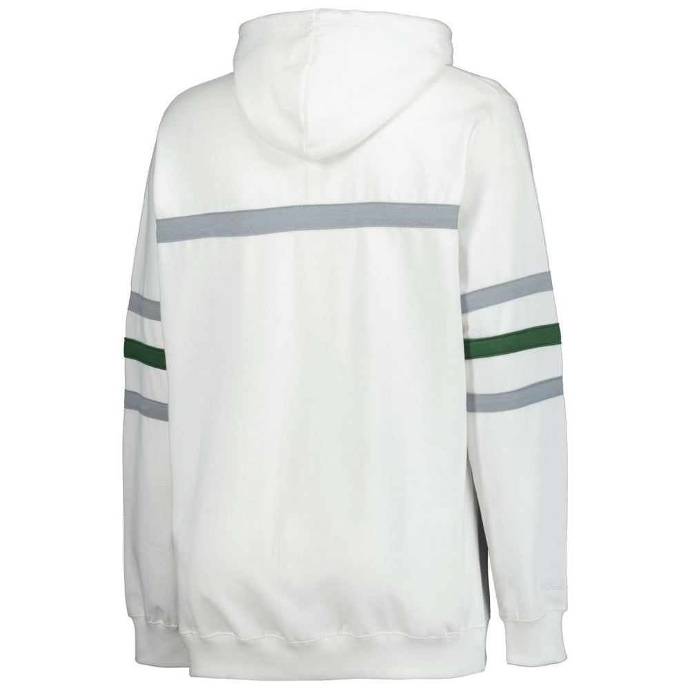 Green Bay Packers Women's Plus Size Head Coach Throwback Pullover Hoodie White
