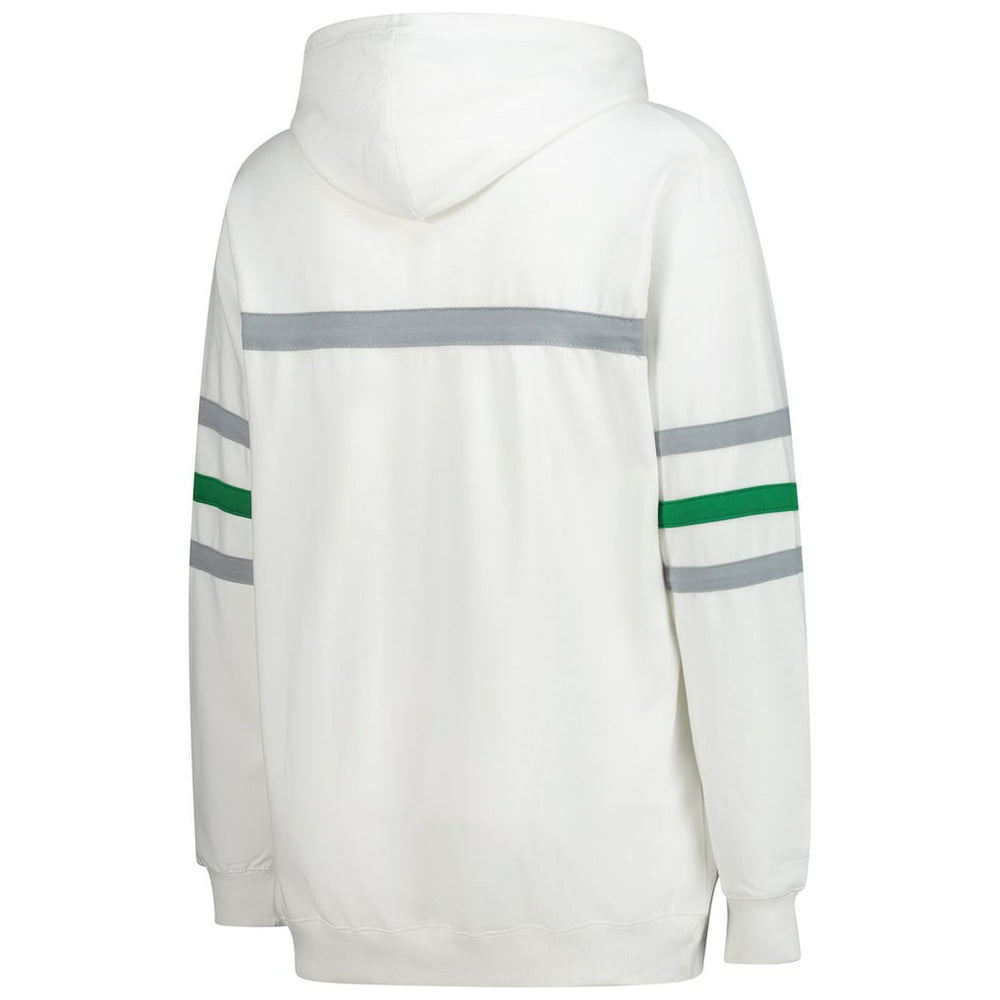 Philadelphia Eagles Women's Plus Size Head Coach Throwback Pullover Hoodie White