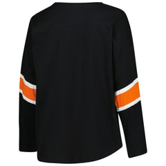 Cincinnati Bengals Women's Plus Size Redzone 3/4-Sleeve Scoop Neck T-Shirt Black