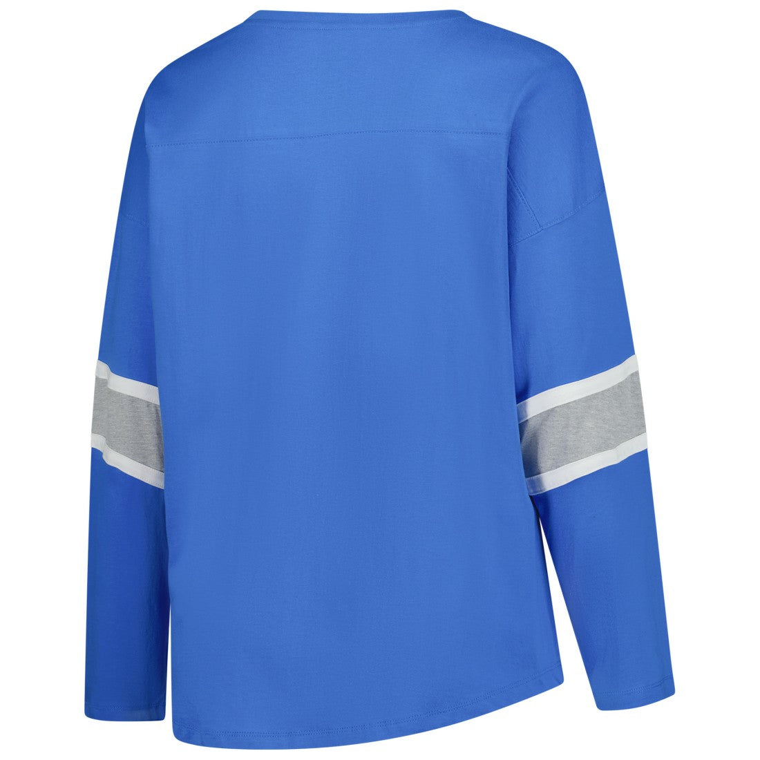 Detroit Lions Women's Plus Size Redzone 3/4-Sleeve Scoop Neck T-Shirt Blue