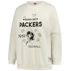 Green Bay Packers Women's Plus Size Shooting Star Sweatshirt Cream