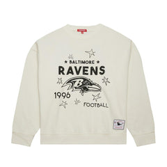 Baltimore Ravens Women's Plus Size Shooting Star Sweatshirt Cream