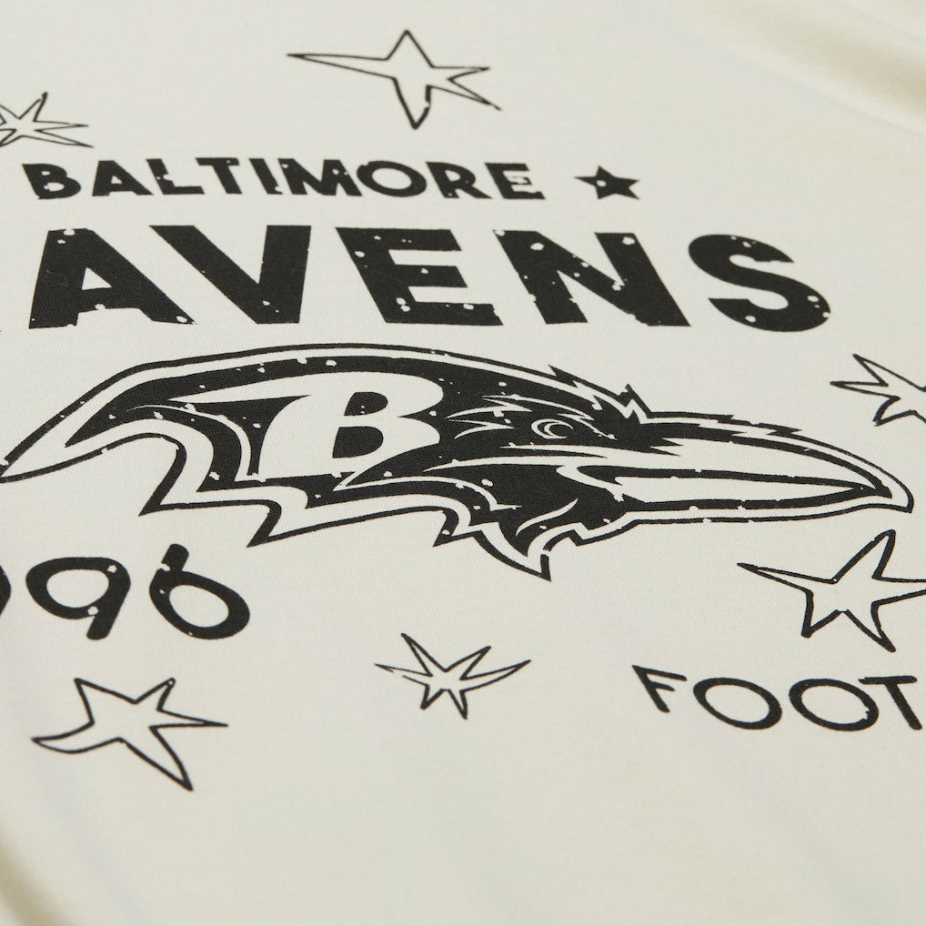 Baltimore Ravens Women's Plus Size Shooting Star Sweatshirt Cream