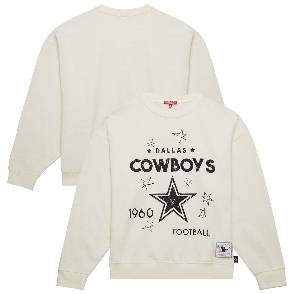 Dallas Cowboys Women's Plus Size Shooting Star Sweatshirt Cream