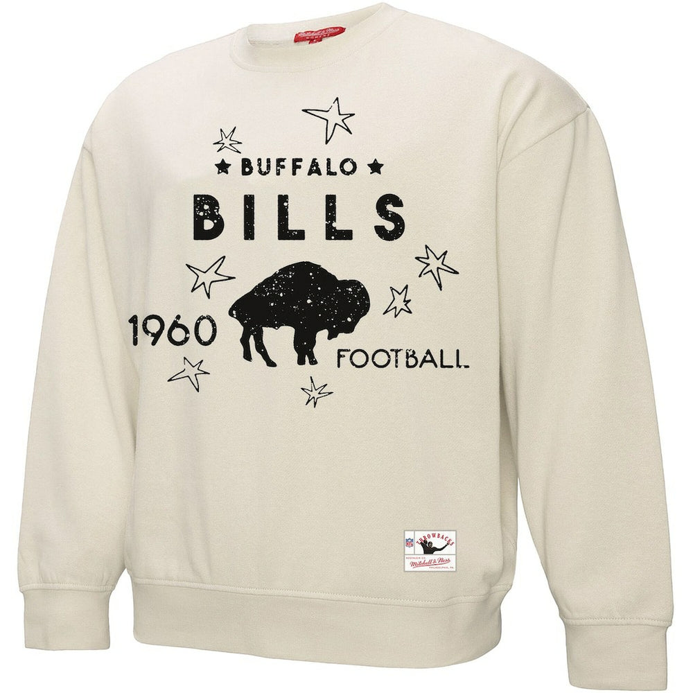 Buffalo Bills Women's Plus Size Shooting Star Sweatshirt Cream