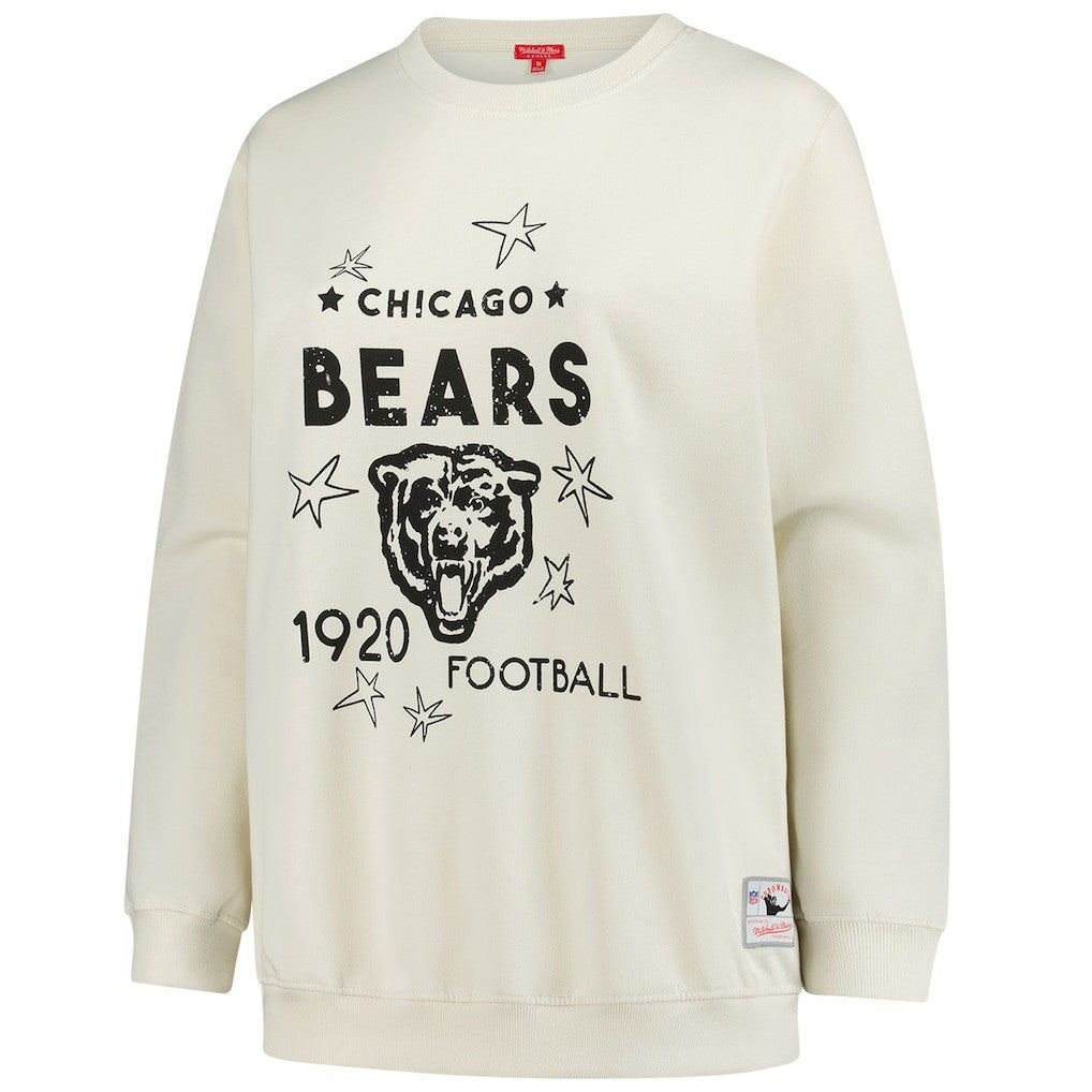 Chicago Bears Women's Plus Size Shooting Star Sweatshirt Cream