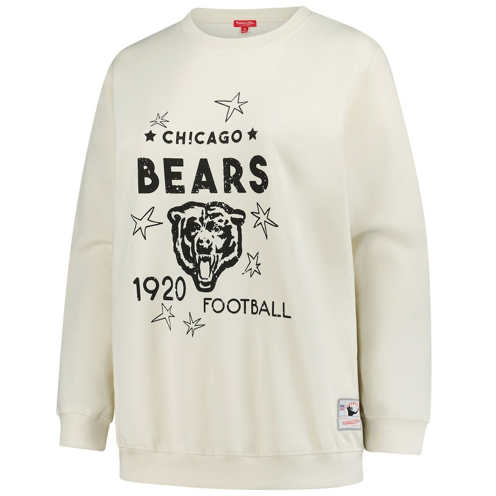 Chicago Bears Women's Plus Size Shooting Star Sweatshirt Cream