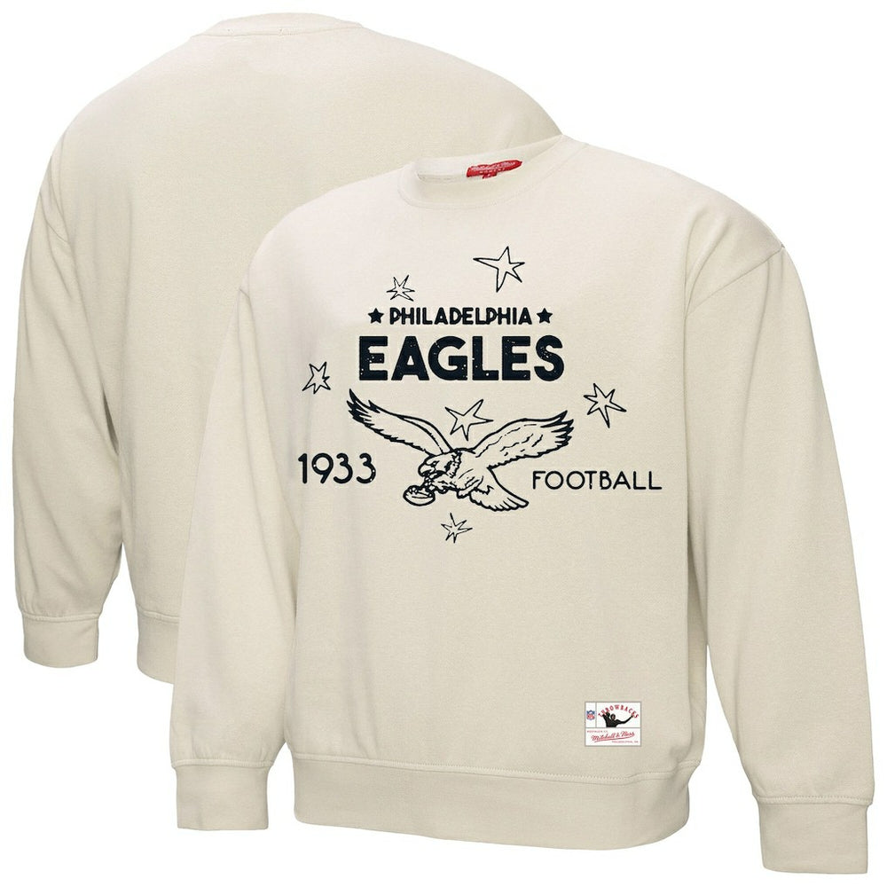 Philadelphia Eagles Women's Plus Size Shooting Star Sweatshirt Cream