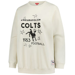 Indianapolis Colts Women's Plus Size Shooting Star Sweatshirt Cream