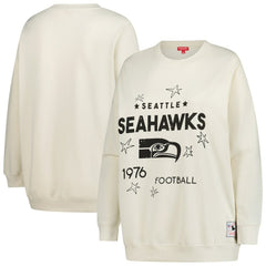 Seattle Seahawks Women's Plus Size Shooting Star Sweatshirt Cream