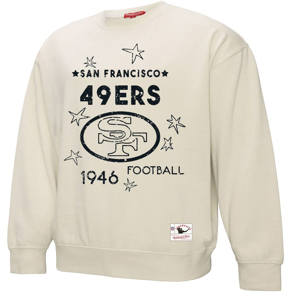 San Francisco 49ers Women's Plus Size Shooting Star Sweatshirt Cream