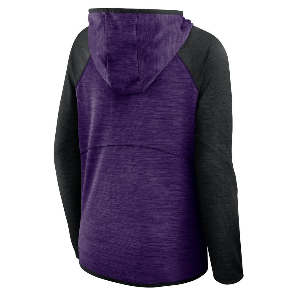 Baltimore Ravens Women's Plus Size End Around Pass Full-Zip Hoodie Purple