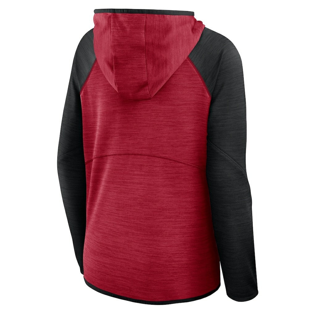 San Francisco 49ers Women's Plus Size End Around Pass Full-Zip Hoodie Scarlet