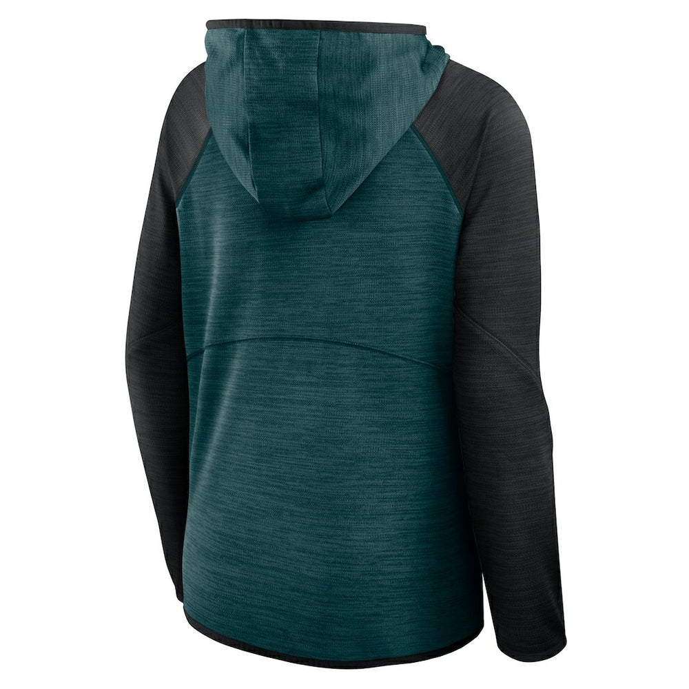 Philadelphia Eagles Women's Plus Size End Around Pass Full-Zip Hoodie Midnight Green