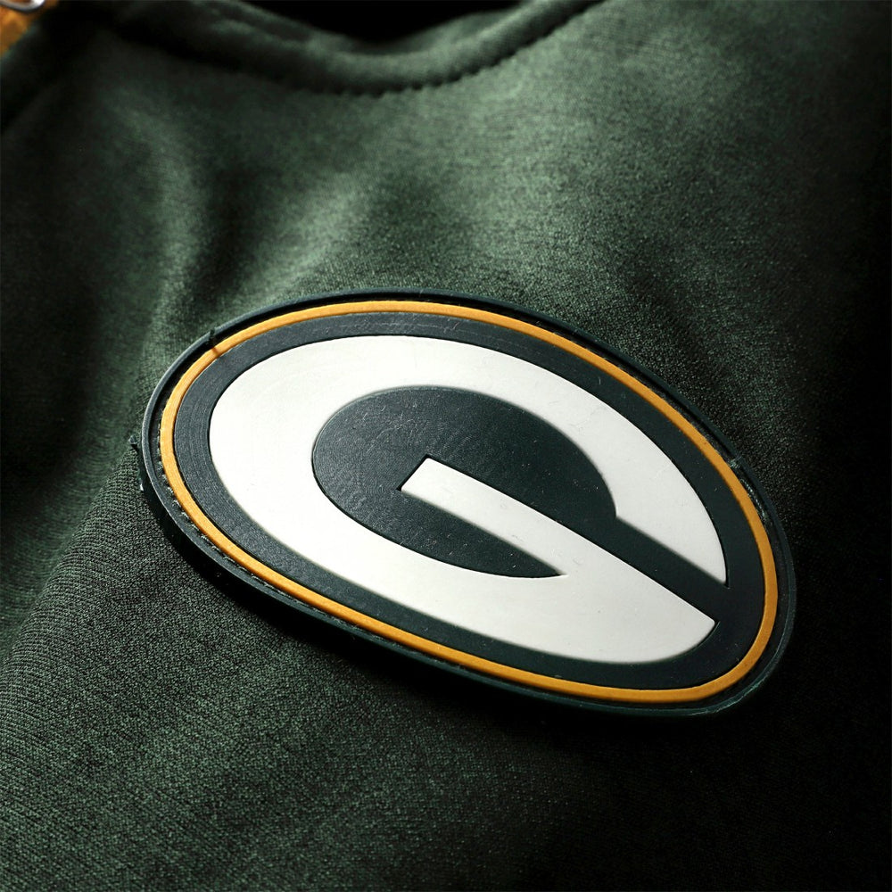 Green Bay Packers Women's Plus Size End Around Pass Full-Zip Hoodie Green