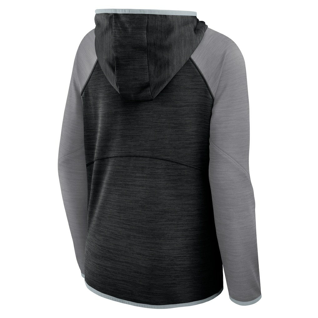 Las Vegas Raiders Women's Plus Size End Around Pass Full-Zip Hoodie Black