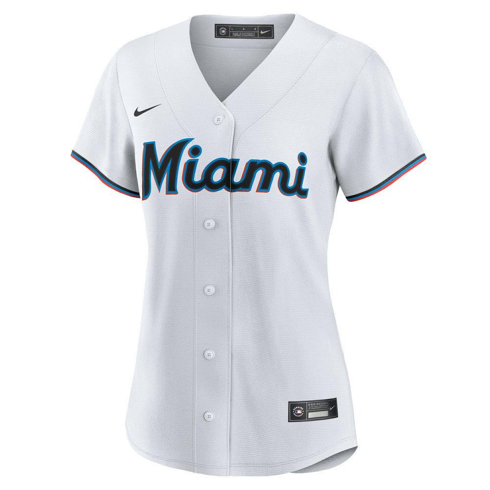 Connor Norby Miami Marlins Nike Women's Home Replica Jersey - White Jerseys