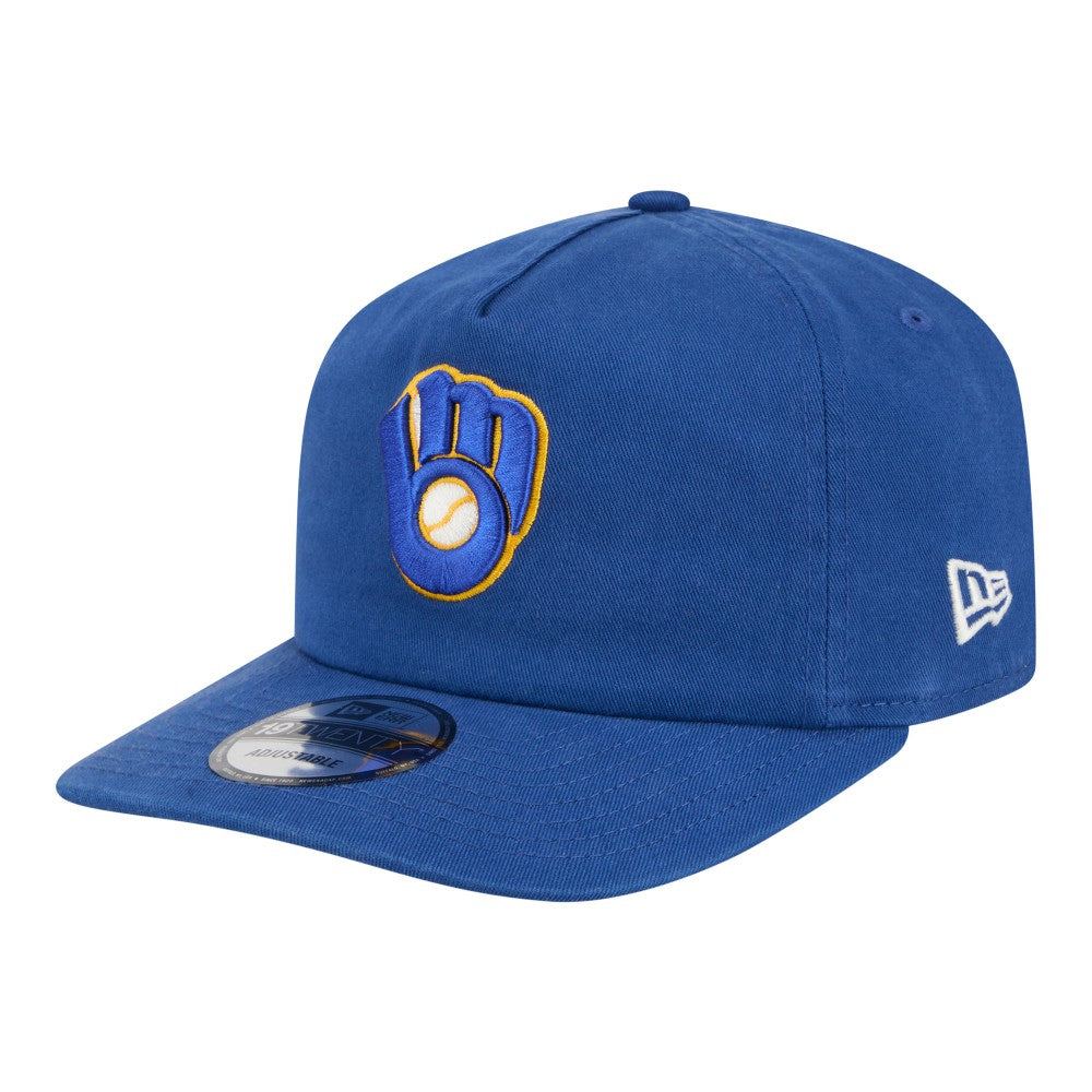 Milwaukee Brewers New Era Championship 19TWENTY Adjustable Hat - Royal Hats
