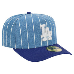 Los Angeles Dodgers New Era Parallel A-Frame 59FIFTY Fitted Hat - Blue/Royal Hats