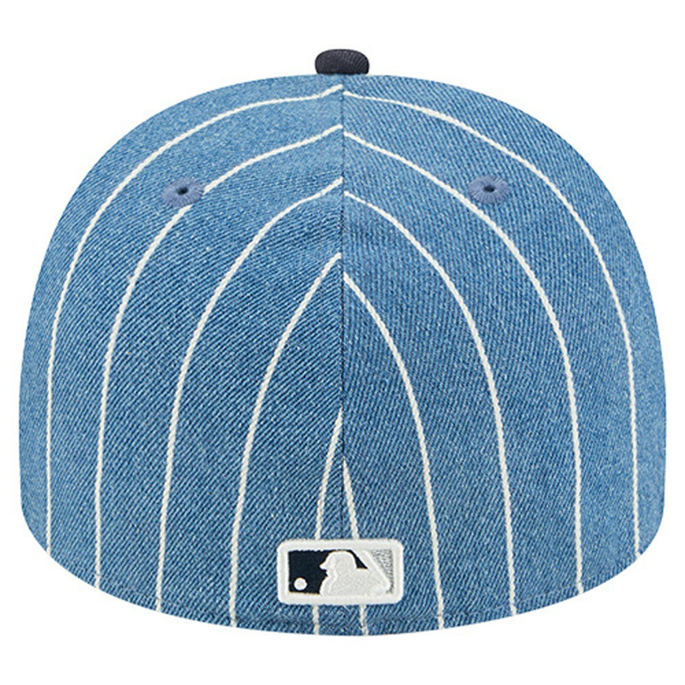 New York Yankees New Era Parallel A-Frame 59FIFTY Fitted Hat - Blue/Navy Hats