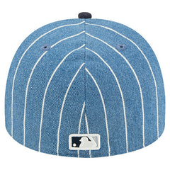 New York Yankees New Era Parallel A-Frame 59FIFTY Fitted Hat - Blue/Navy Hats