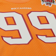 Warren Sapp Tampa Bay Buccaneers Retired Player Name & Number Mesh Top Orange