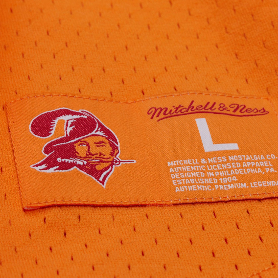 Warren Sapp Tampa Bay Buccaneers Retired Player Name & Number Mesh Top Orange