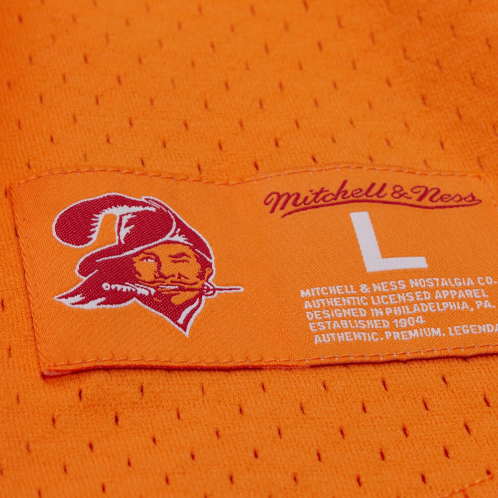 Warren Sapp Tampa Bay Buccaneers Retired Player Name & Number Mesh Top Orange