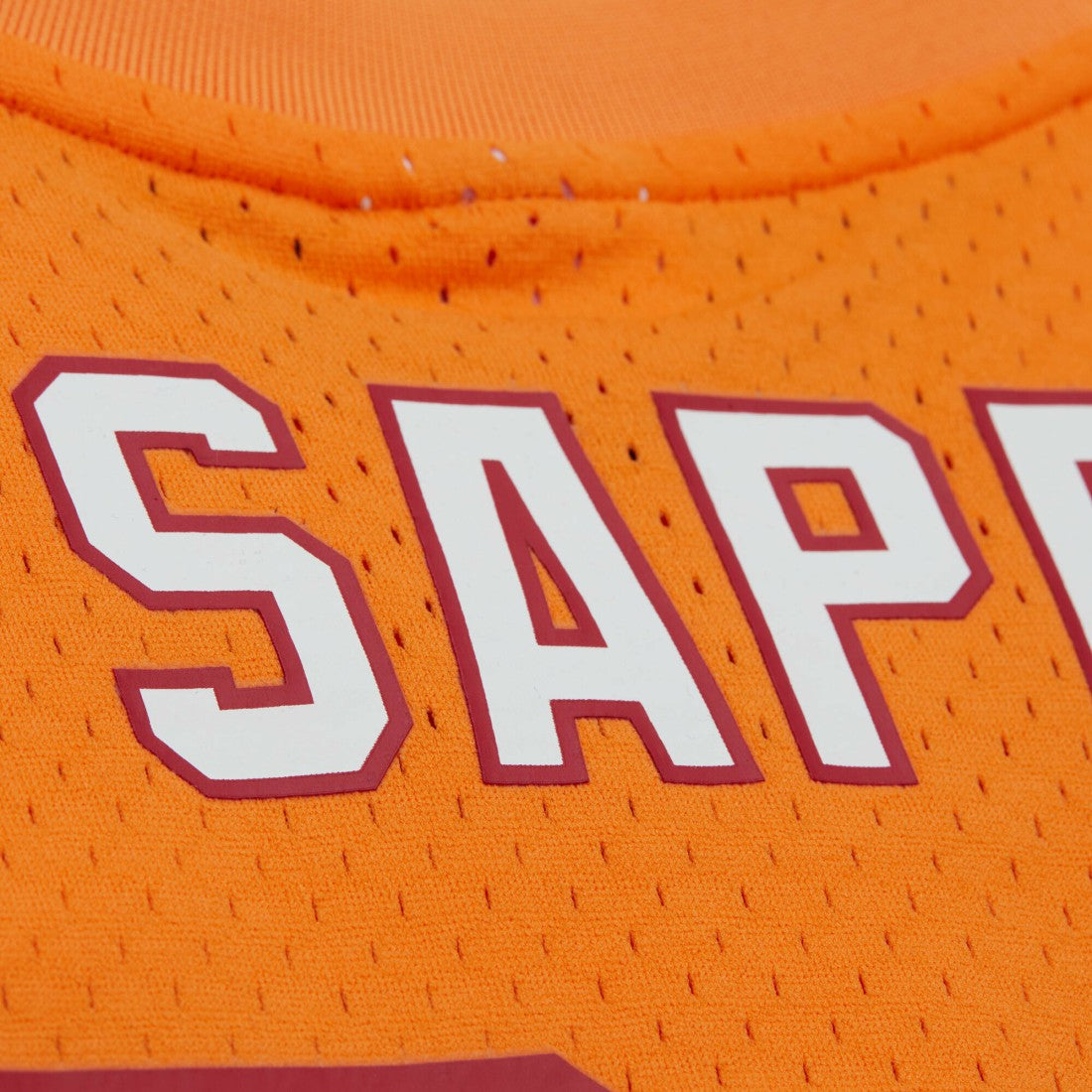 Warren Sapp Tampa Bay Buccaneers Retired Player Name & Number Mesh Top Orange