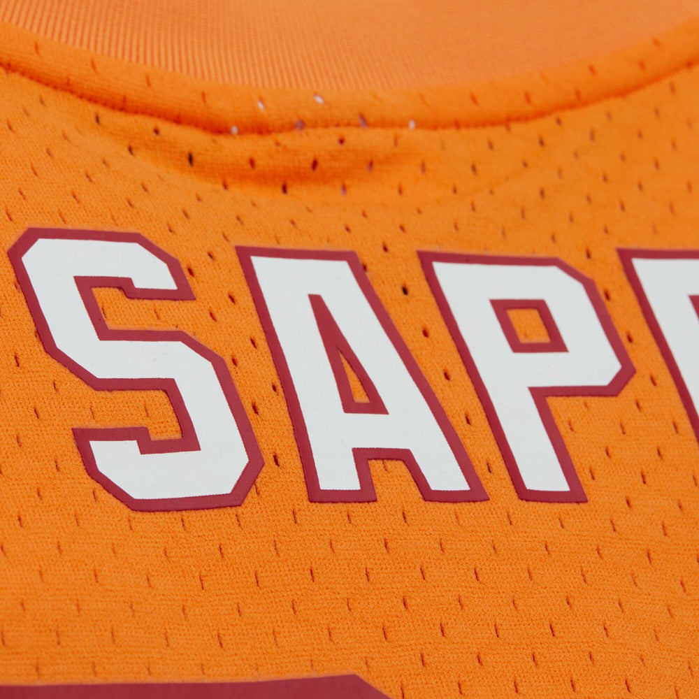Warren Sapp Tampa Bay Buccaneers Retired Player Name & Number Mesh Top Orange