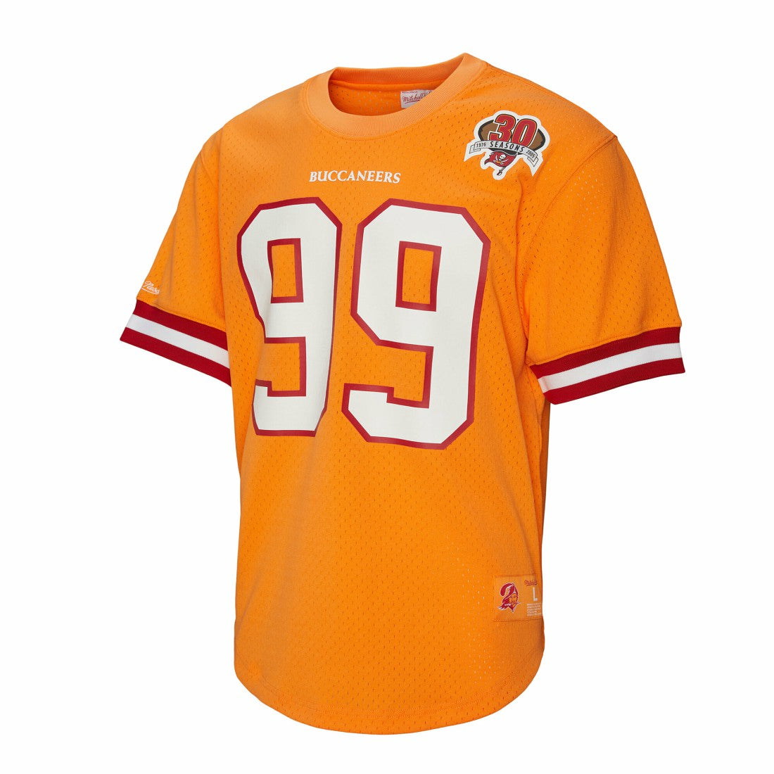 Warren Sapp Tampa Bay Buccaneers Retired Player Name & Number Mesh Top Orange
