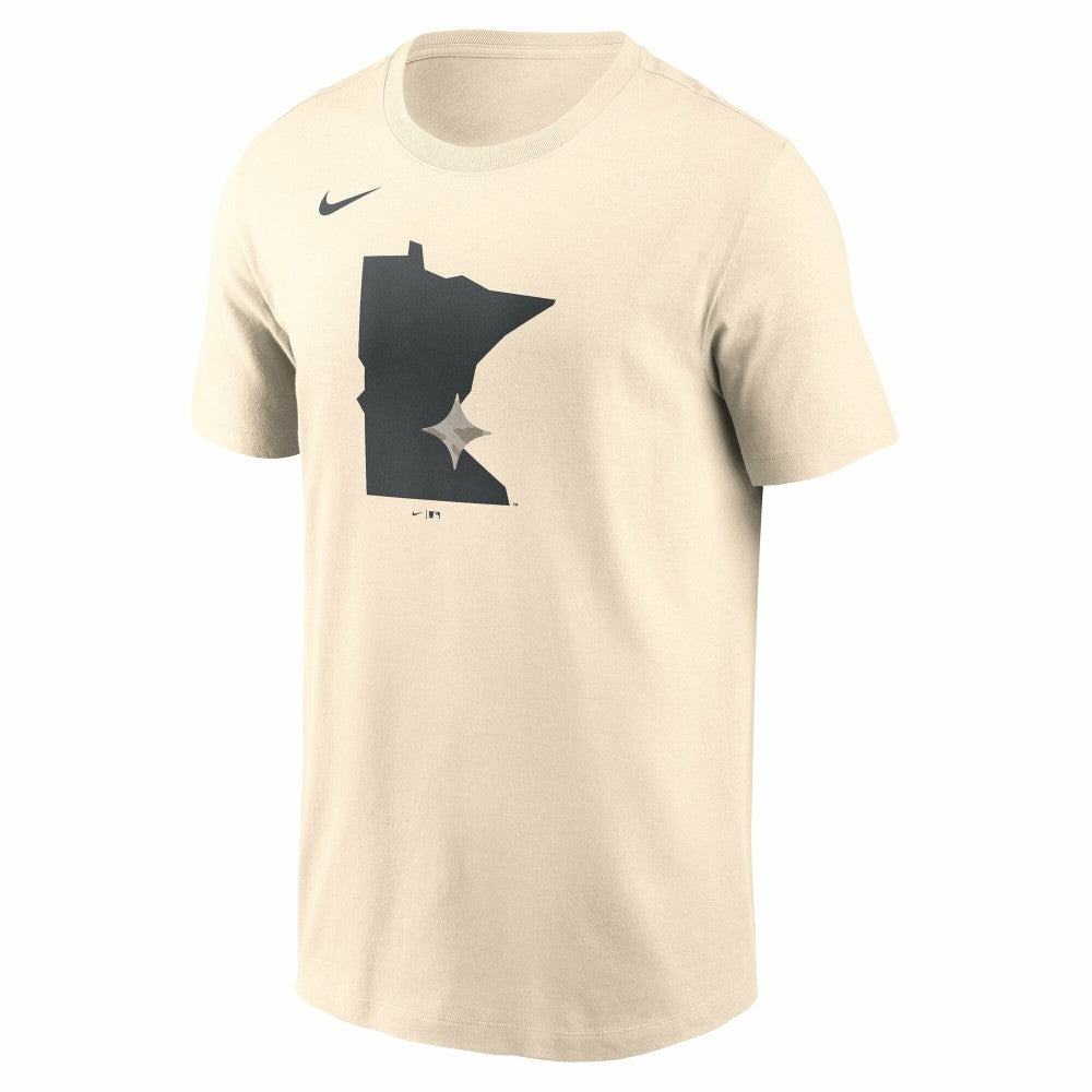 Minnesota Twins Nike Camo Logo T-Shirt - Cream T-shirts