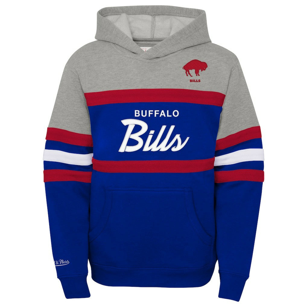 Buffalo Bills Youth Throwback Head Coach Pullover Hoodie Royal