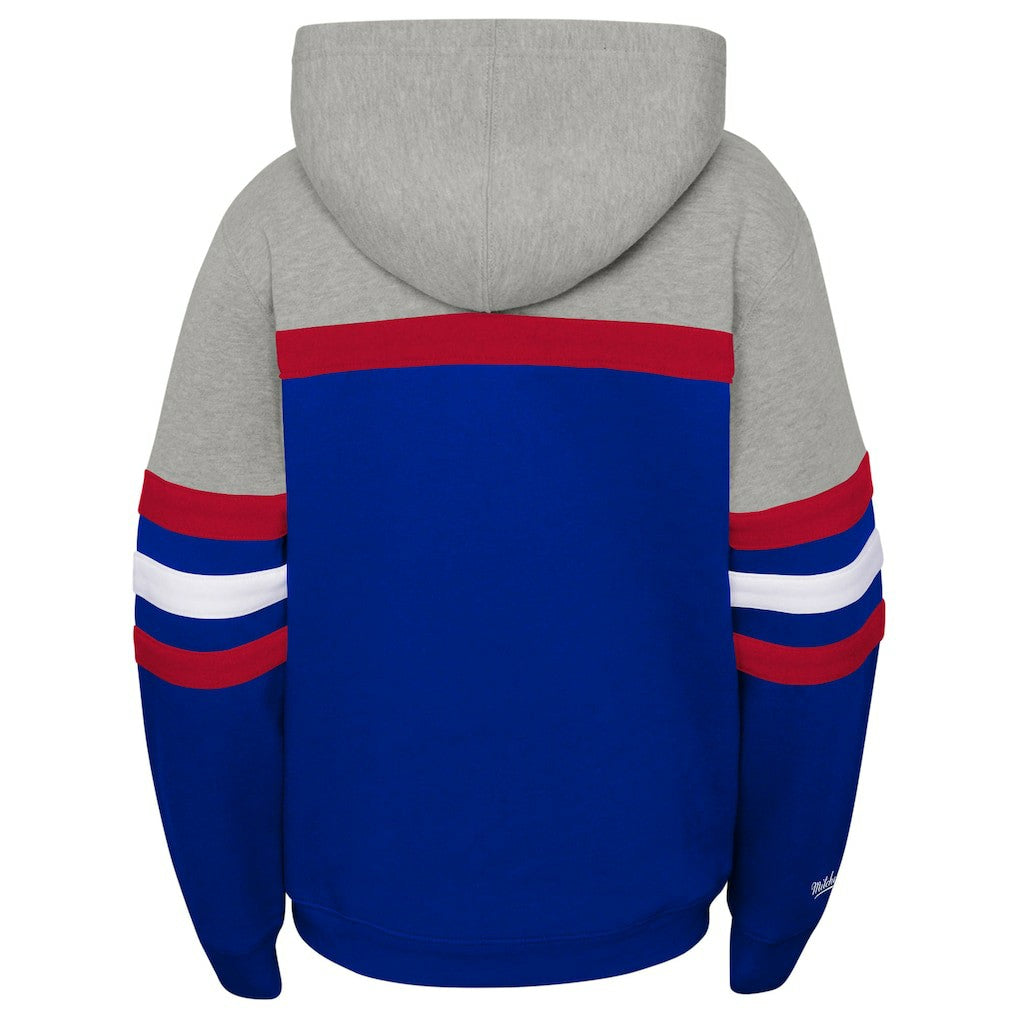 Buffalo Bills Youth Throwback Head Coach Pullover Hoodie Royal