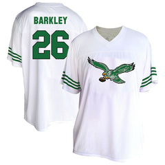 Saquon Barkley Philadelphia Eagles Women's Plus Size Fashion Jersey White